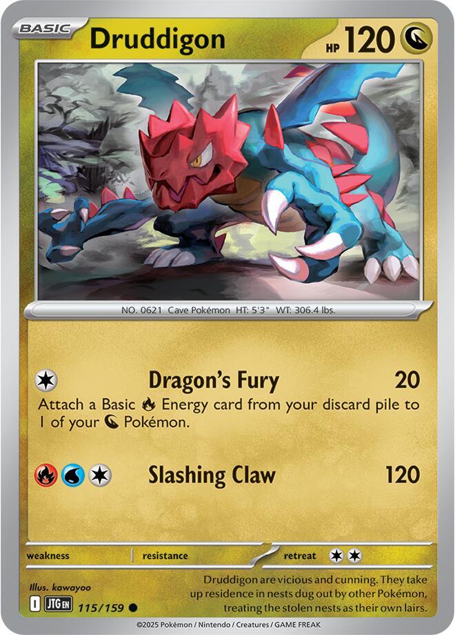 #115 Druddigon 115/159 Common