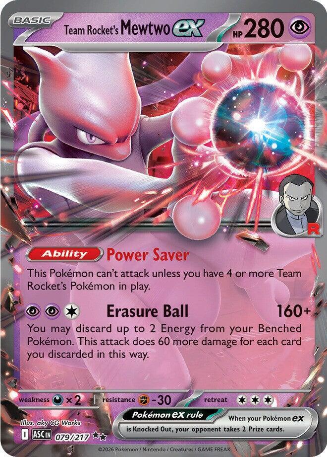 #079 Team Rocket's Mewtwo EX 079/217 Double Rare