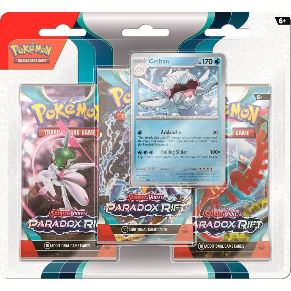 TCG: SV4 Paradox Rift 3 pack blister Cetitan