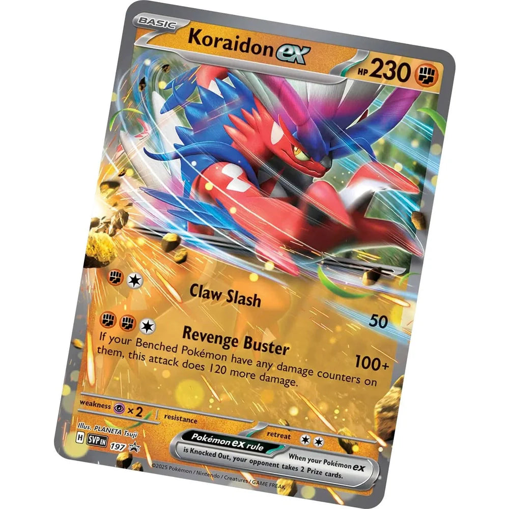 Pokemon Tin Summer 2025 Slashing Legends Koraidon Ex