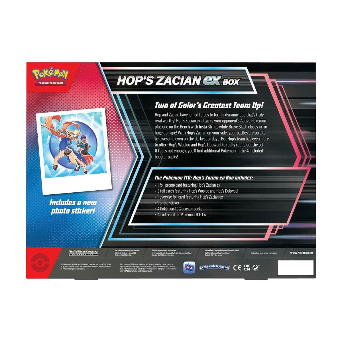 Hop's Zacian Ex Box