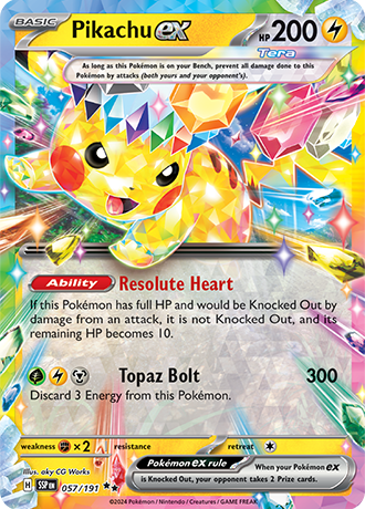 #057 Pikachu EX 057/191 Double Rare