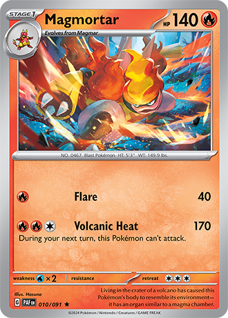 #010 Magmortar 010/091 Rare Holo