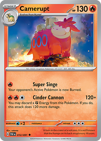 #012 Camerupt 012/091 Uncommon