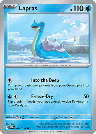 #016 Lapras 016/091 Common