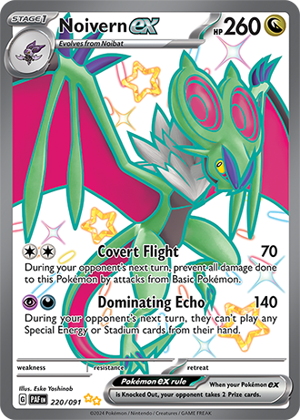 #220 Noivern Ex 220/091 Shiny Ultra Rare