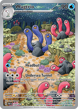 #224 Wugtrio 224/091 Illustration Rare