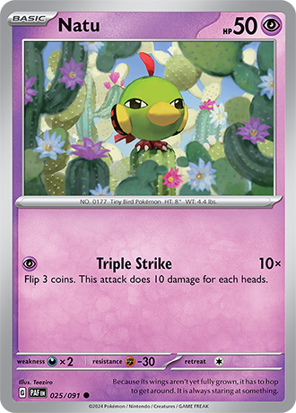 #025 Natu 025/091 Common