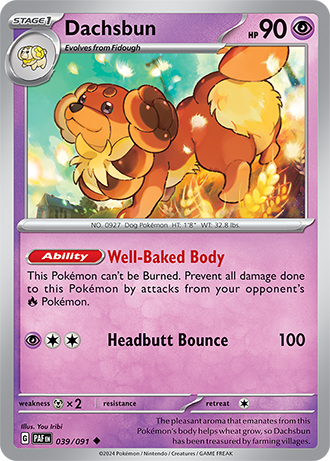 #039 Dachsbun 039/091 Uncommon