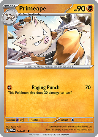 #046 Primeape 046/091 Uncommon
