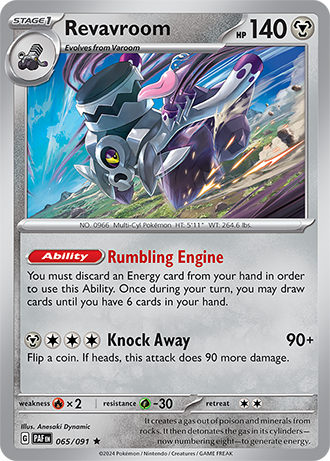 #065 Revavroom 065/091 Rare Holo