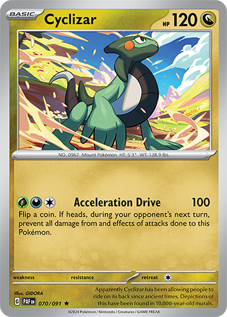 #070 Cyclizar 070/091 Rare Holo