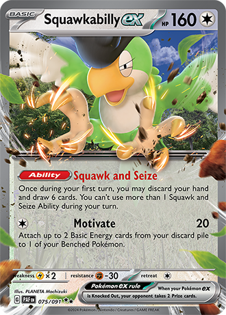 #075 Squawkabilly Ex 075/091 Double Rare
