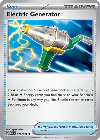 #079 Electric Generator 079/091 Uncommon