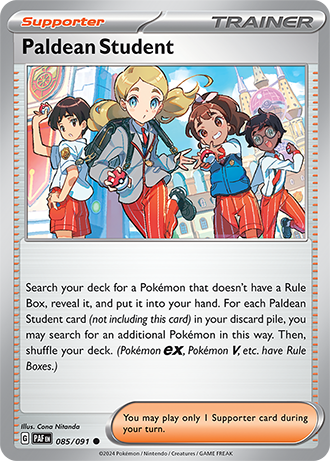 #085 Paldean Student 085/091 Common