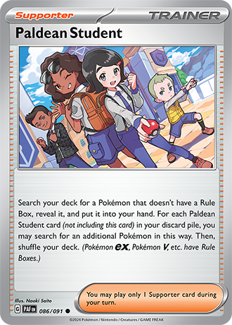 #086 Paldean Student 086/091 Common