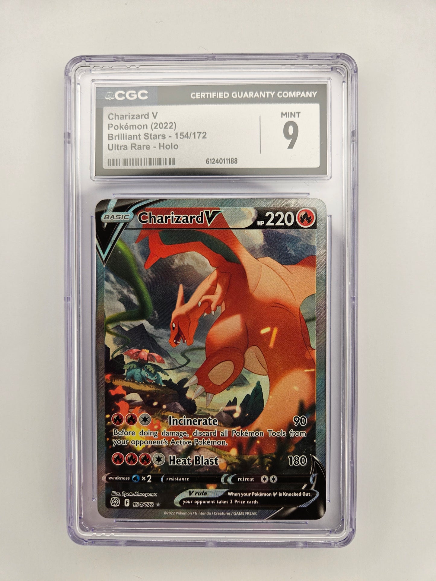 CGC 9 Charizard V 154/172