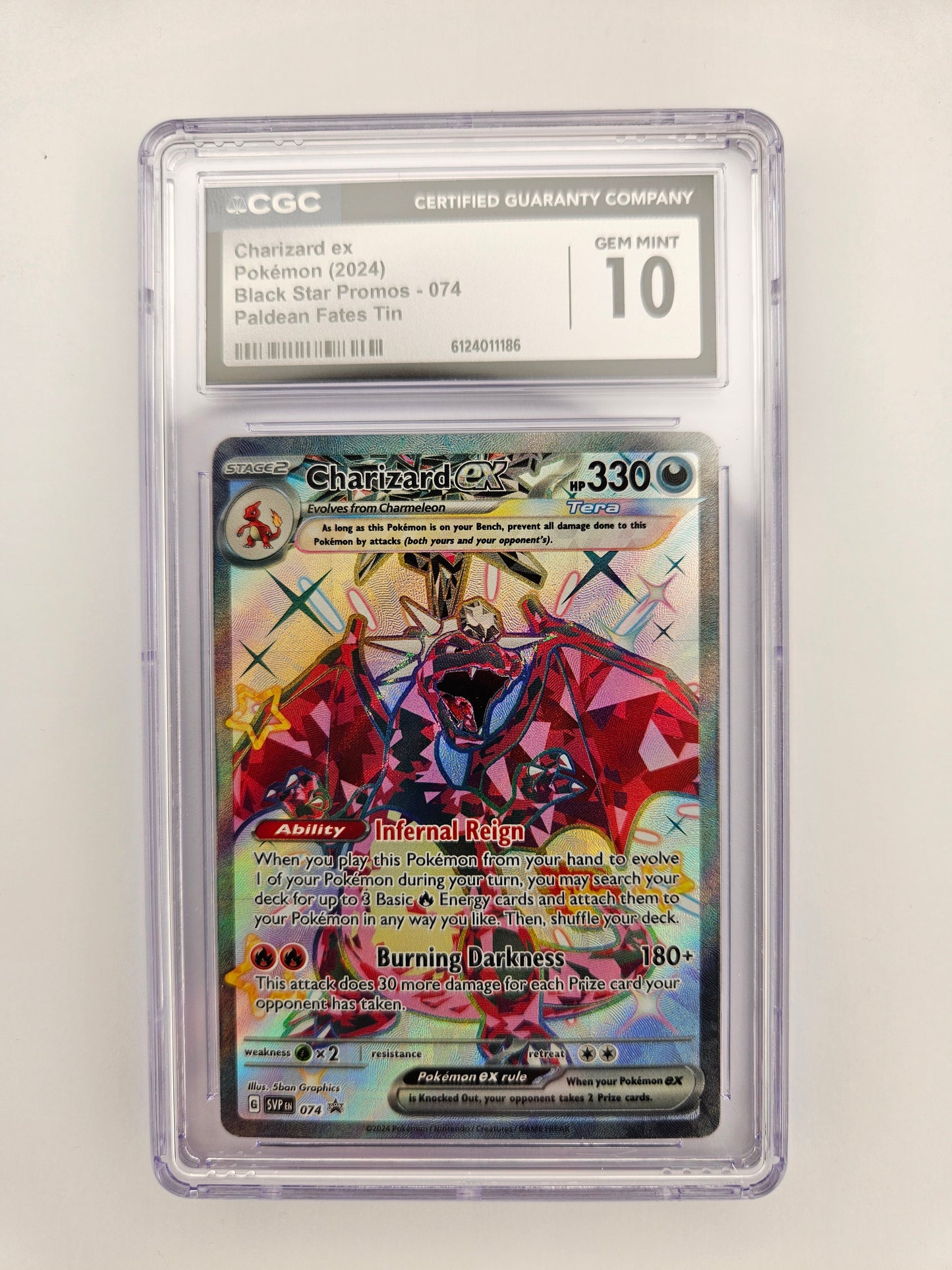 CGC 10 Charizard EX 074 Promo