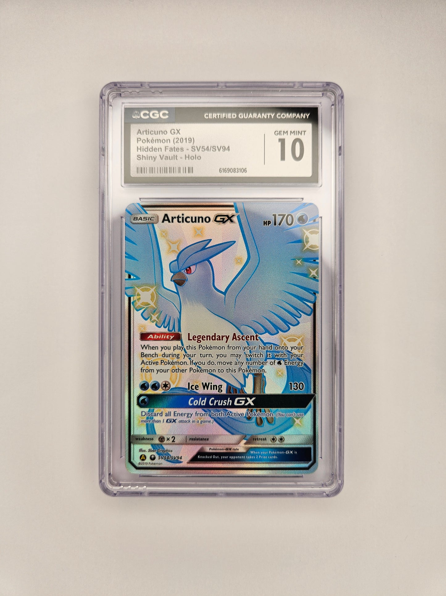 CGC 10 Articuno GX SV54/SV94