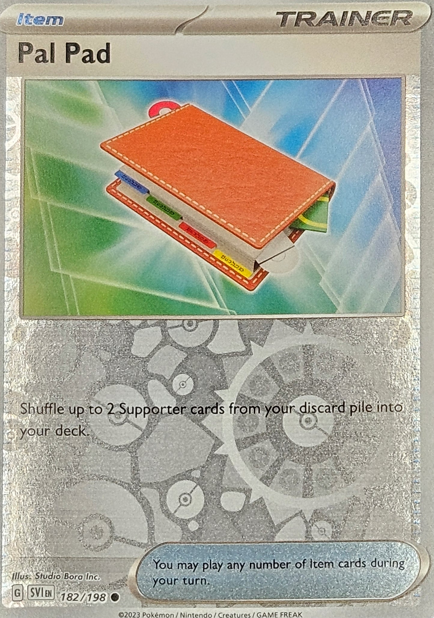 #182 Pal Pad 182/198 Common Reverse Holo