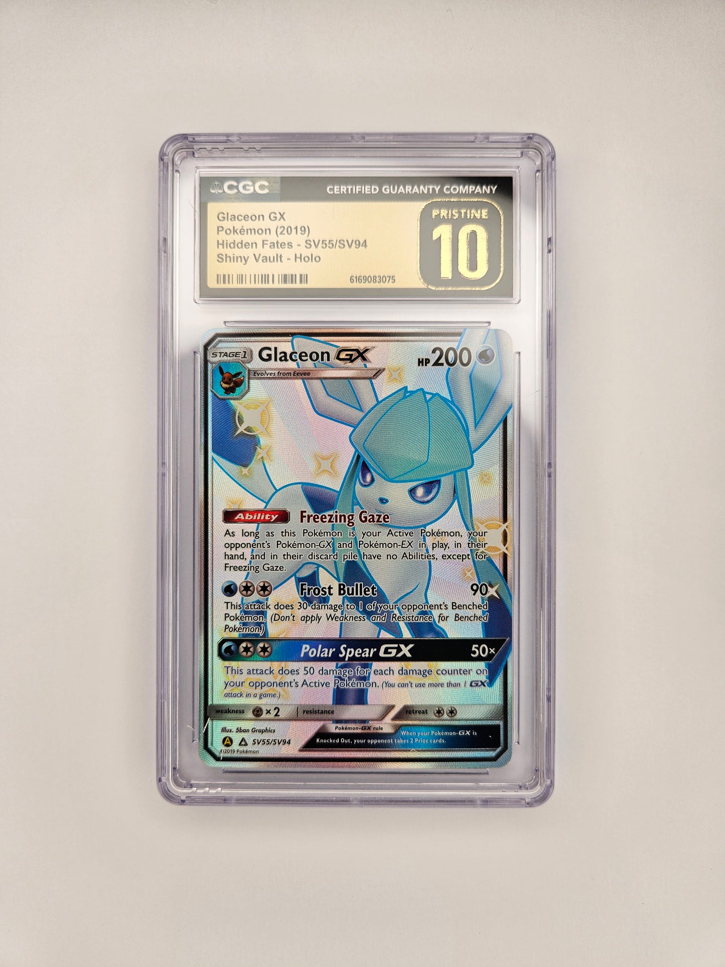 CGC Pristine 10 Glaceon GX SV55/SV94