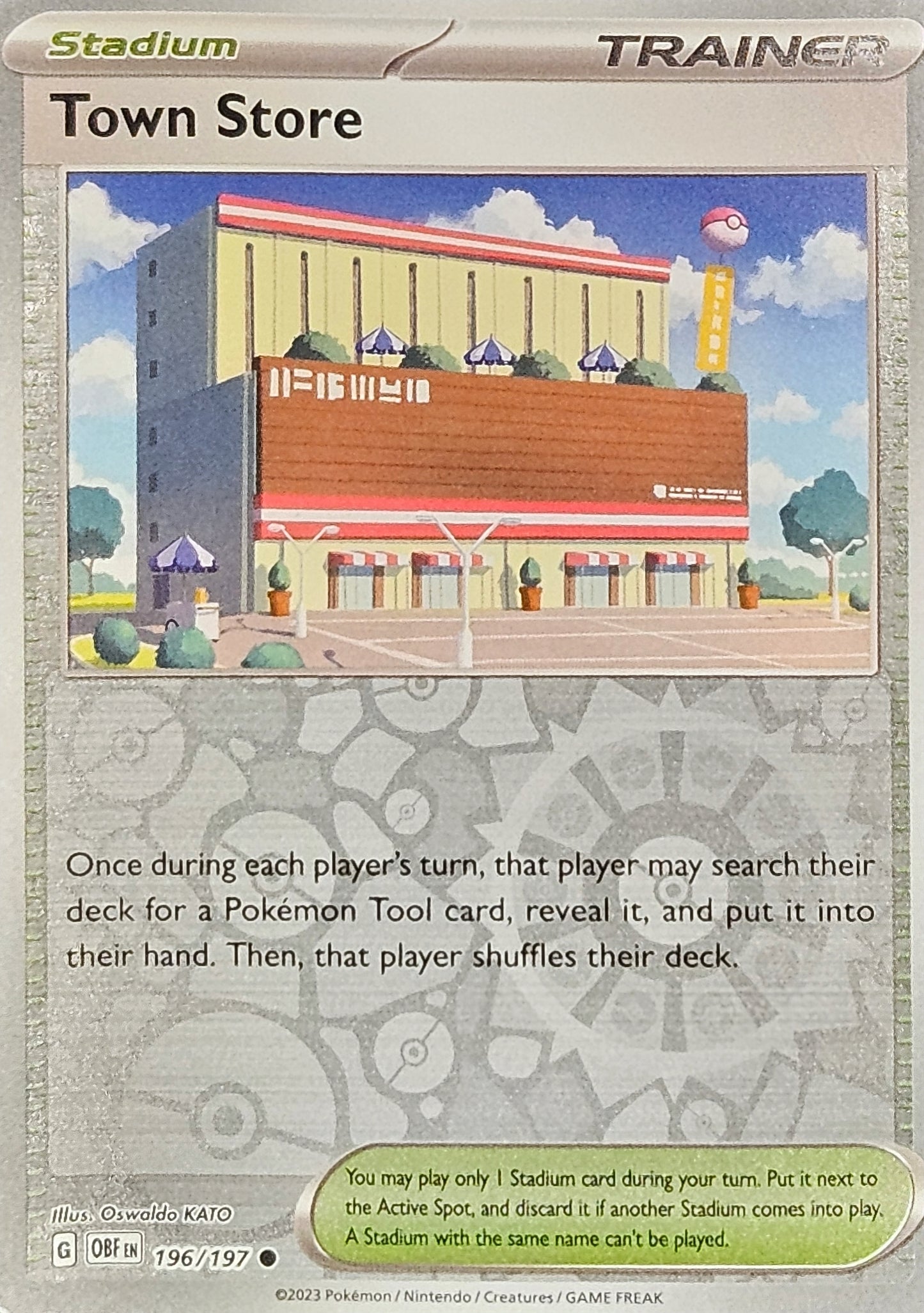 #196 Town Store 196/197 Uncommon Reverse Holo