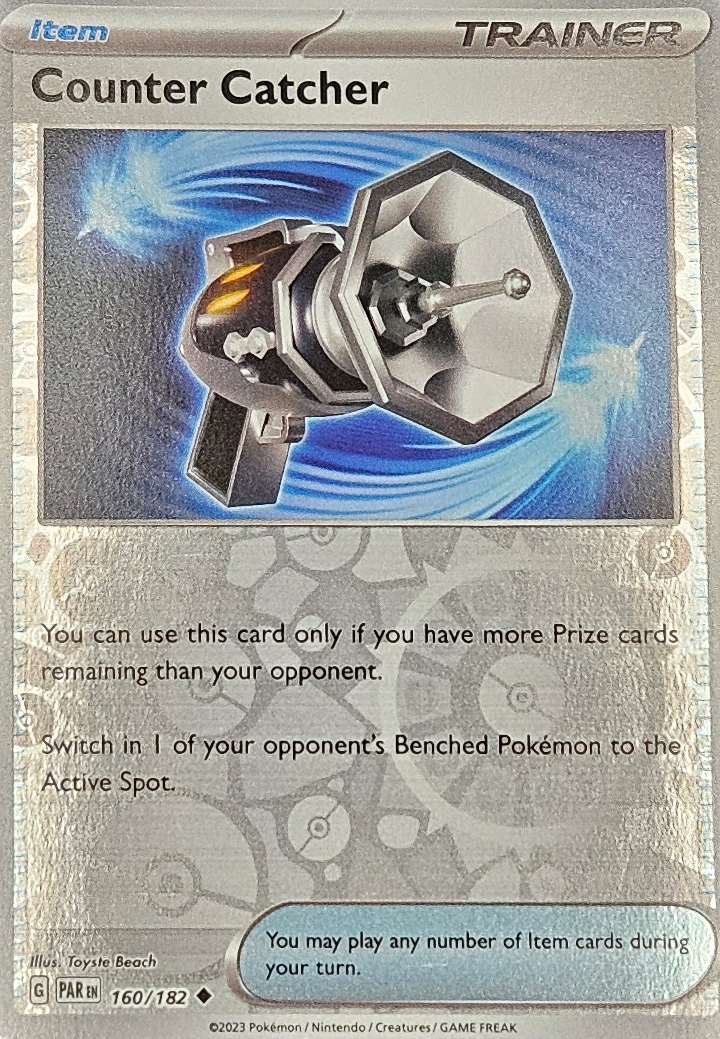 #160 Counter Catcher 160/182 Uncommon Reverse Holo