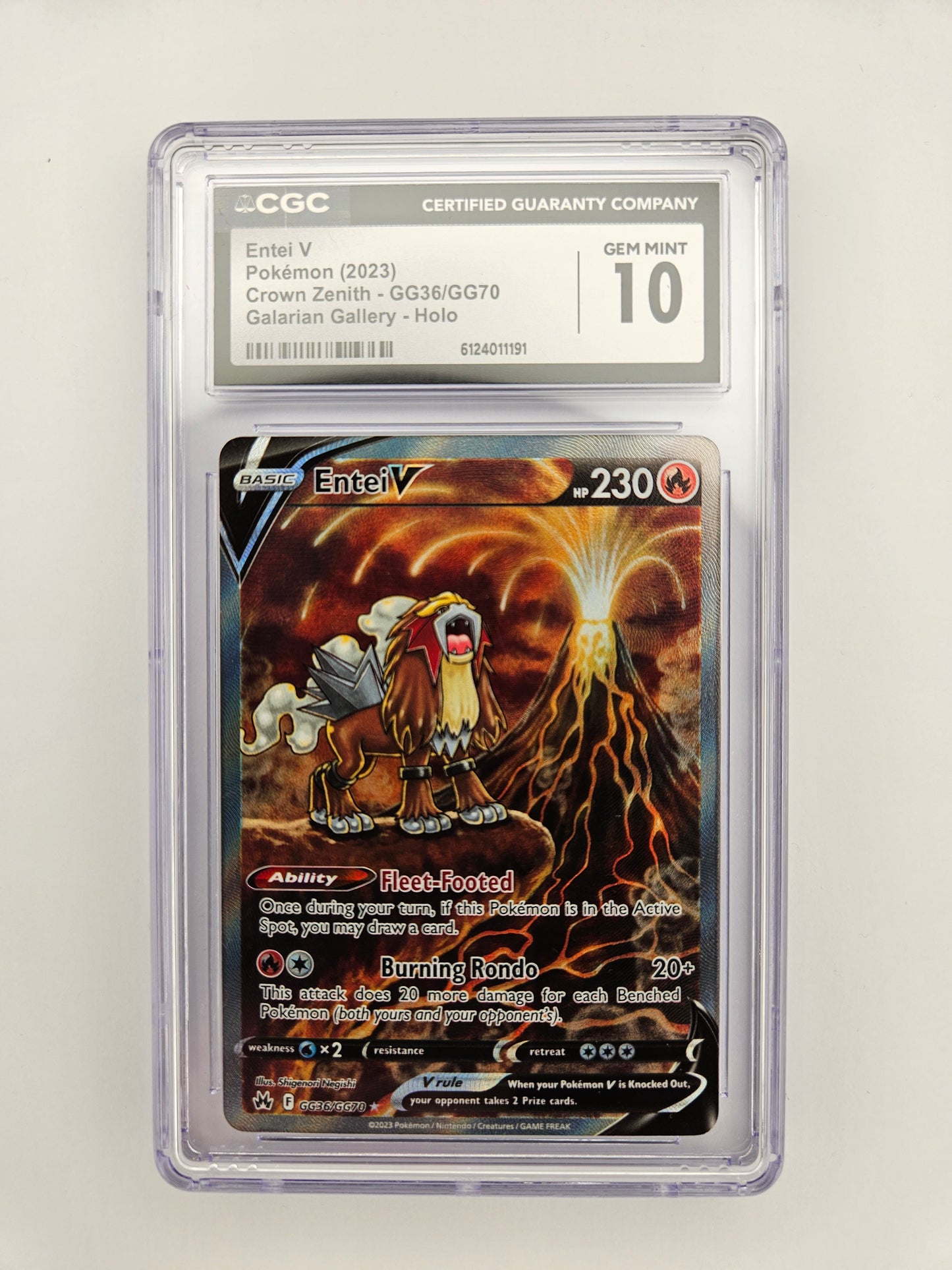 CGC 10 Entei V GG36/GG70
