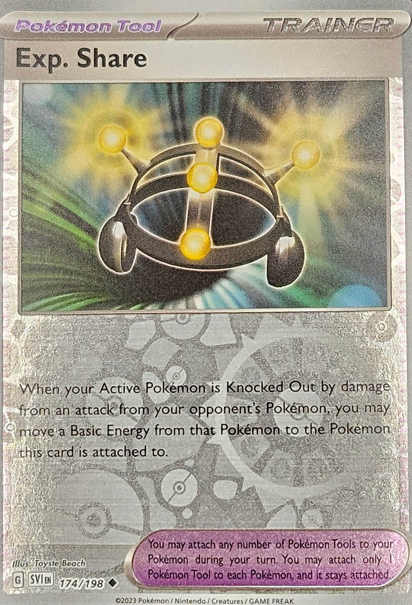 #174 Exp. Share 174/198 Uncommon Reverse Holo