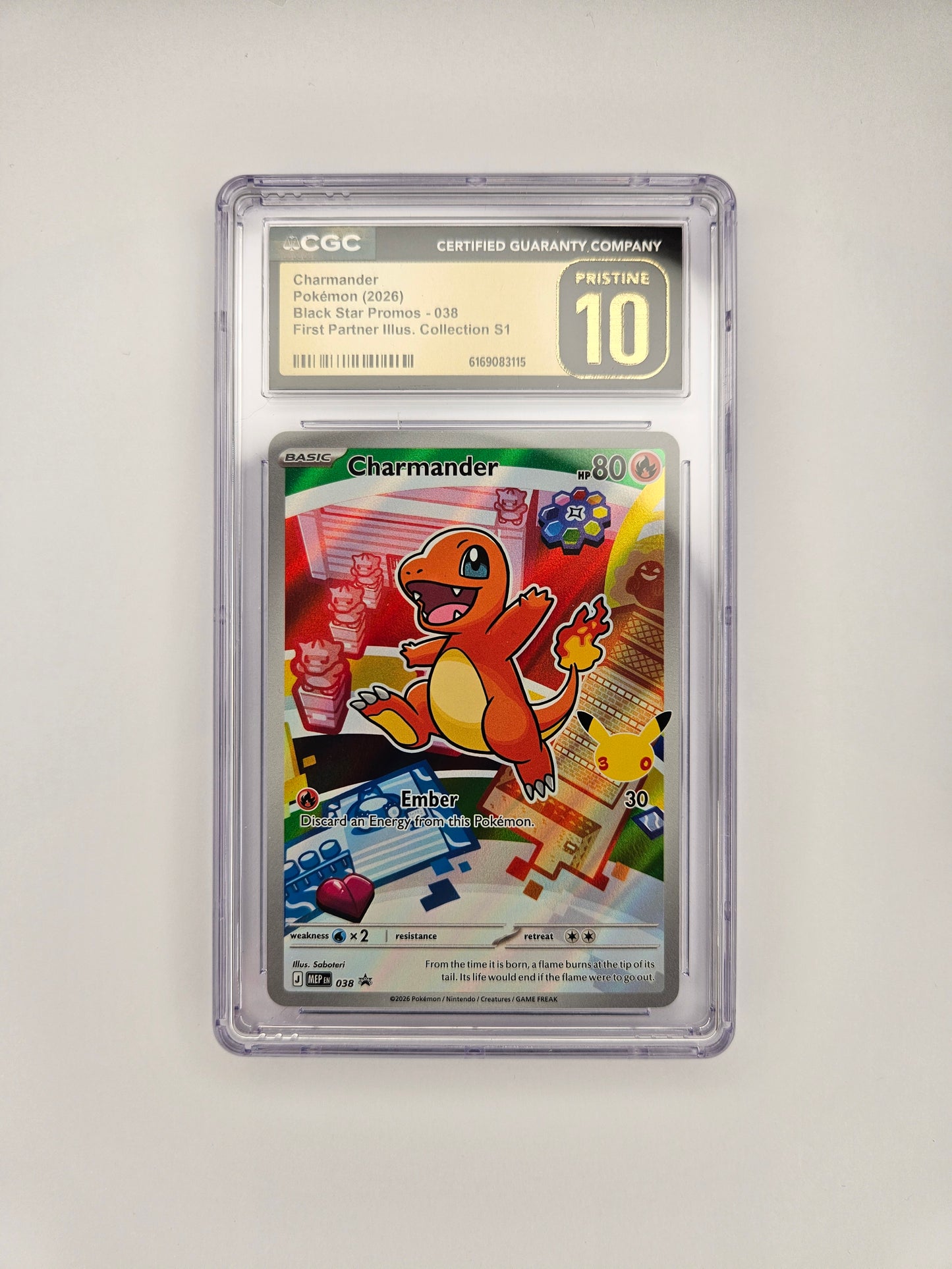 CGC Pristine 10 Charmander ME 38 (3)