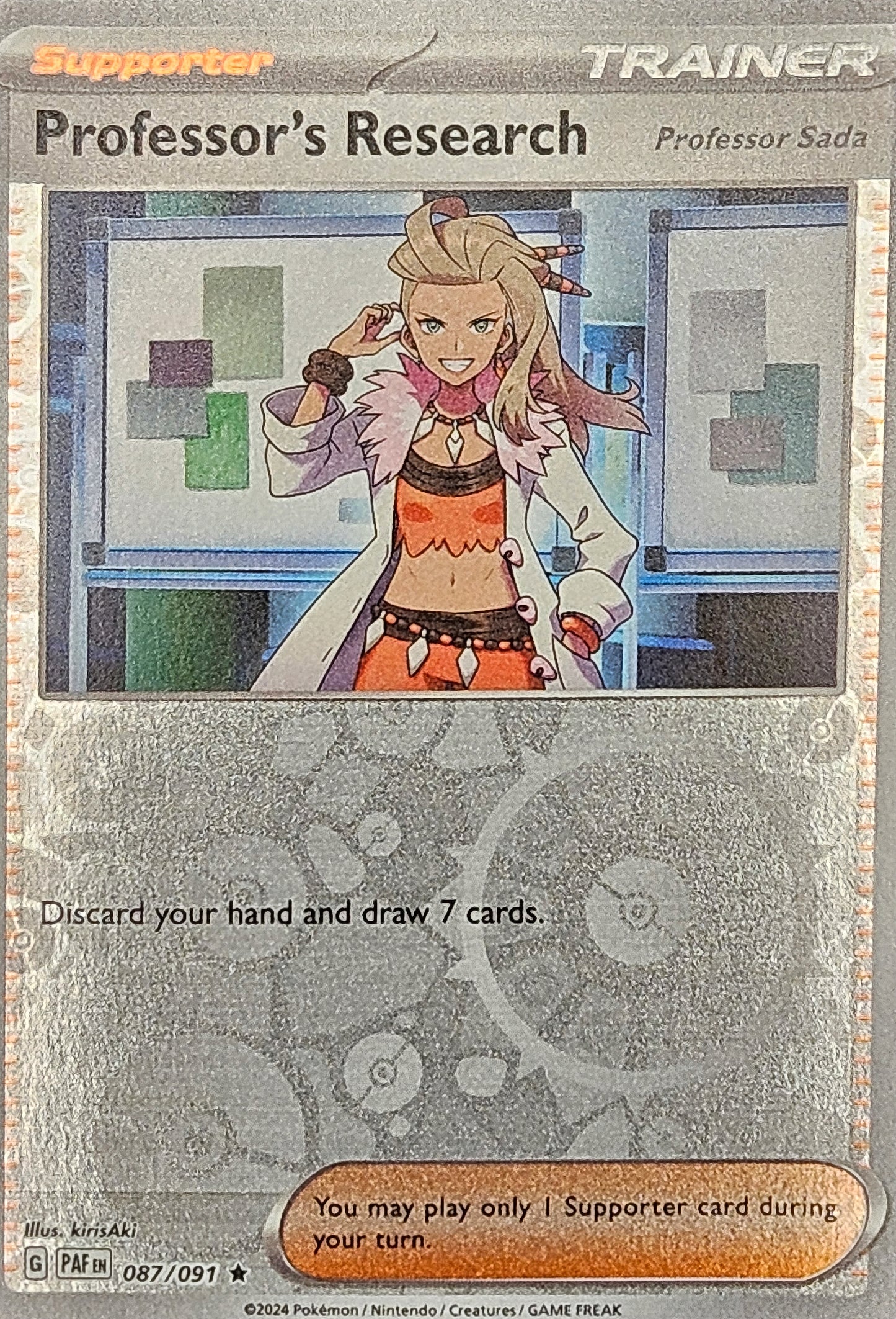 #087 Professor's Research 087/091 Rare Reverse Holo