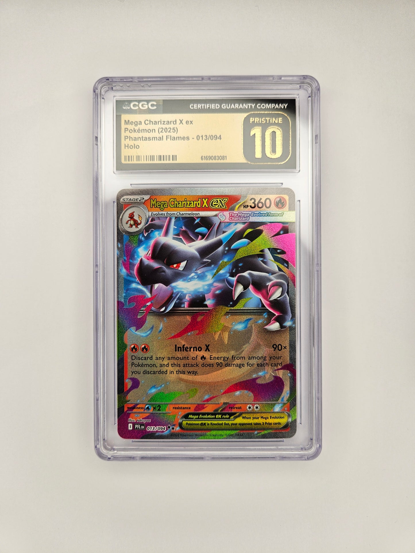 CGC Pristine 10 Mega Charizard X EX 013/094 (1)