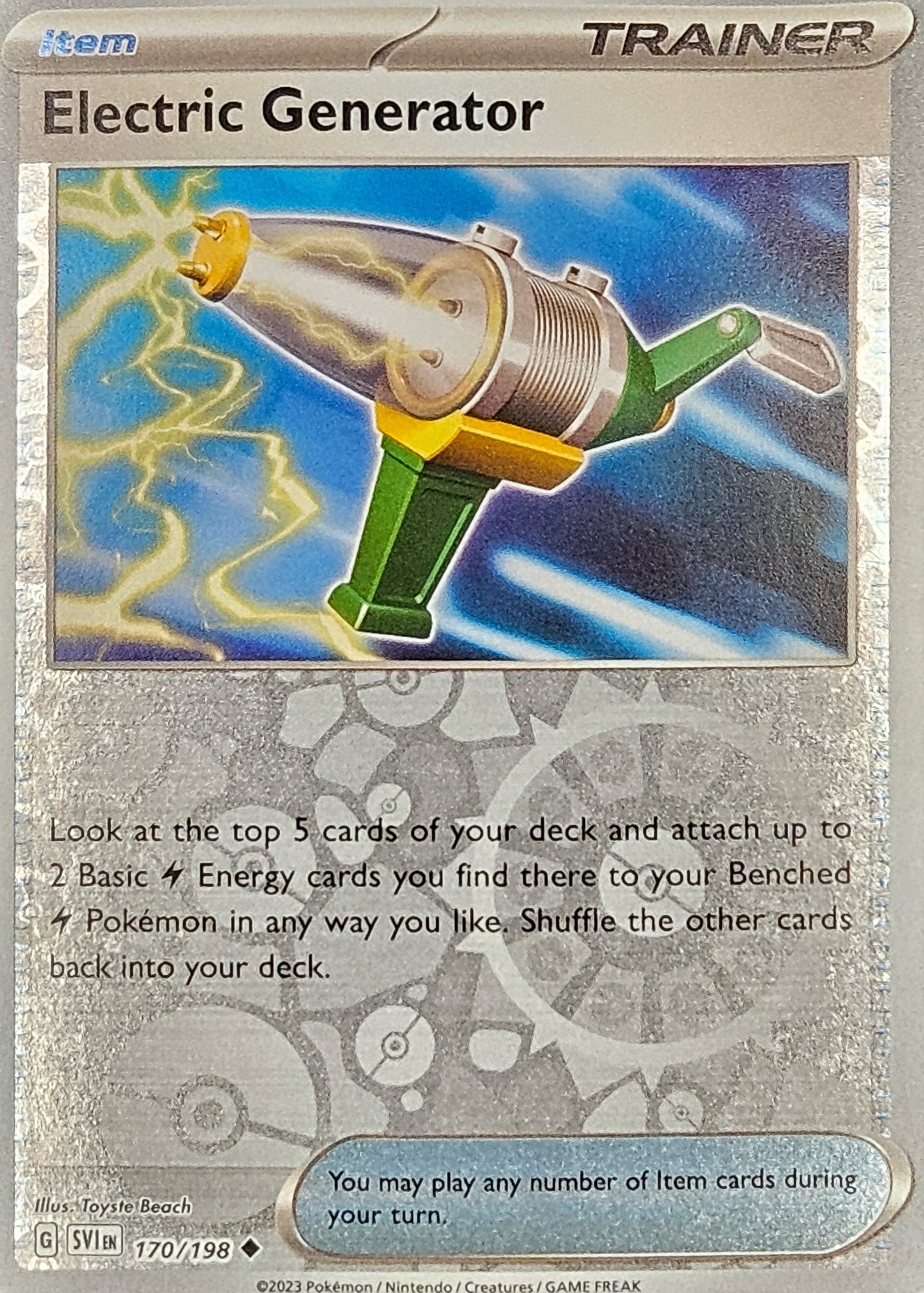 #170 Electric Generator 170/198 Uncommon Reverse Holo