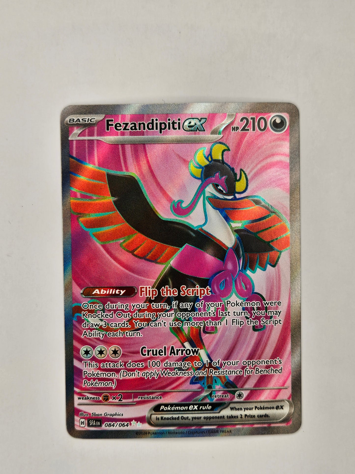 #084 Fezandipiti EX 084/064 Ultra Rare