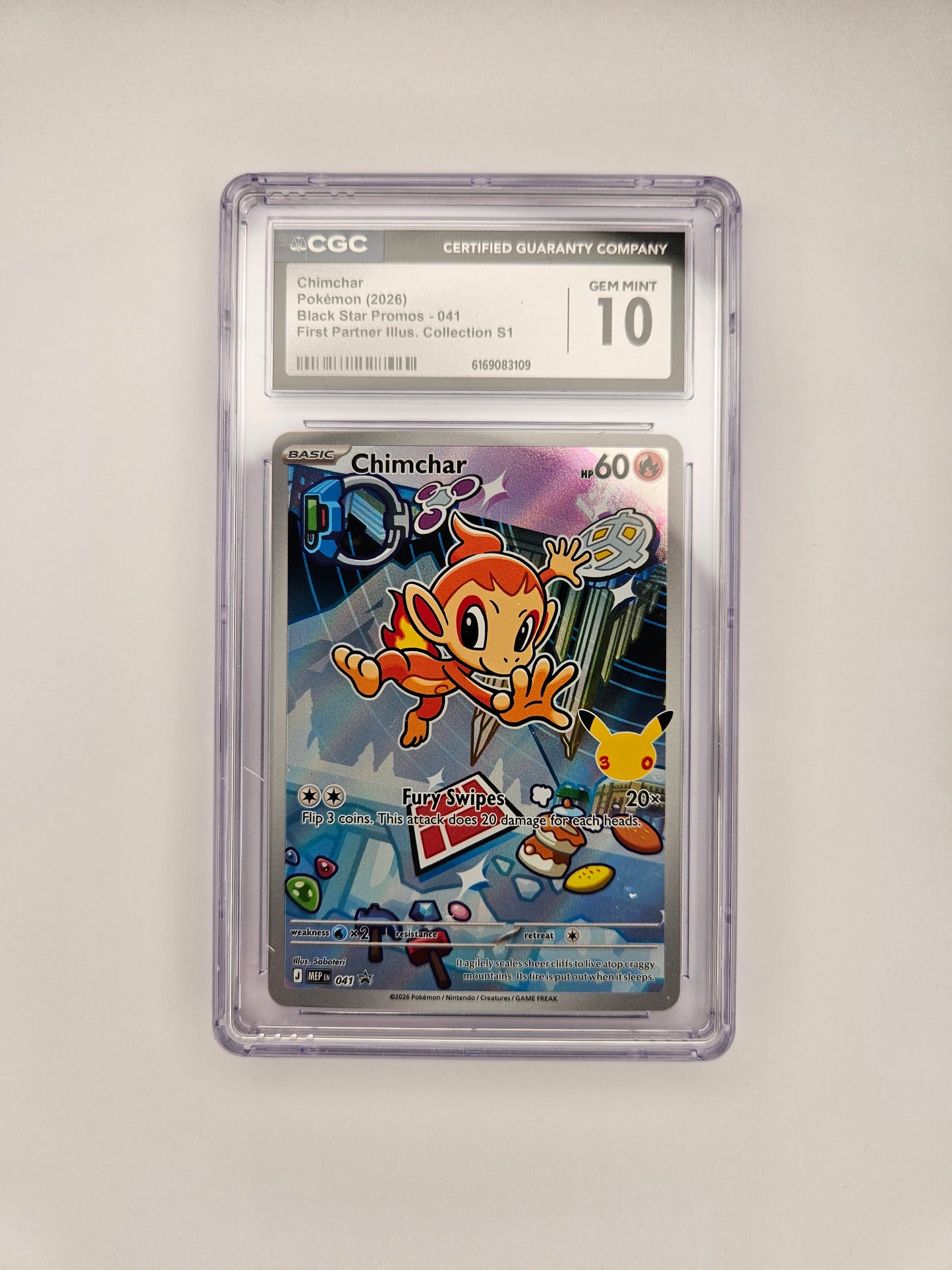 CGC 10 Chimchar ME 41