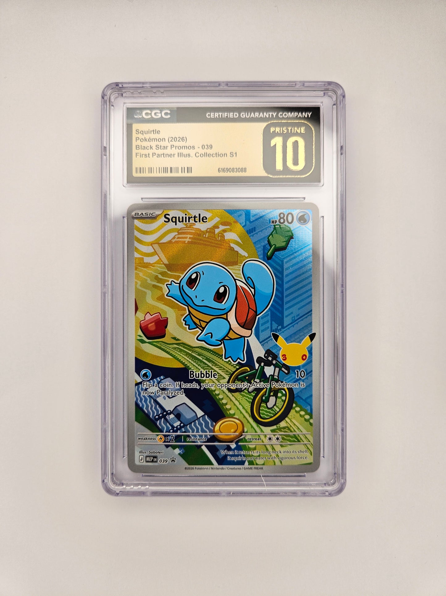 CGC Pristine 10 Squirtle ME 39 (1)