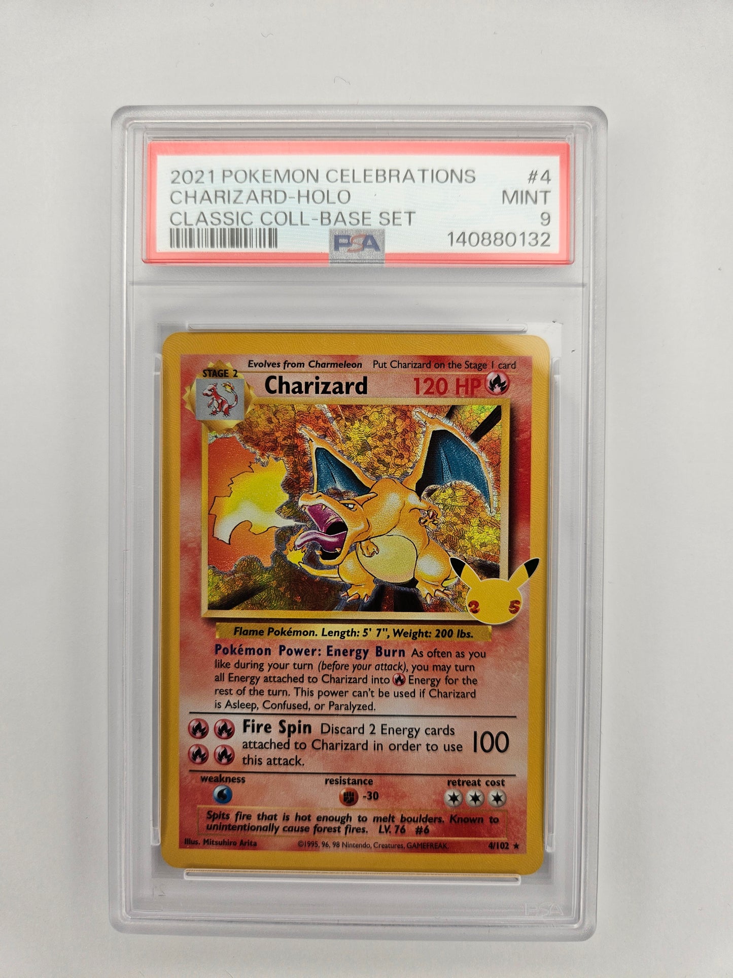 PSA 9 Charizard 4/102 (Celebrations)