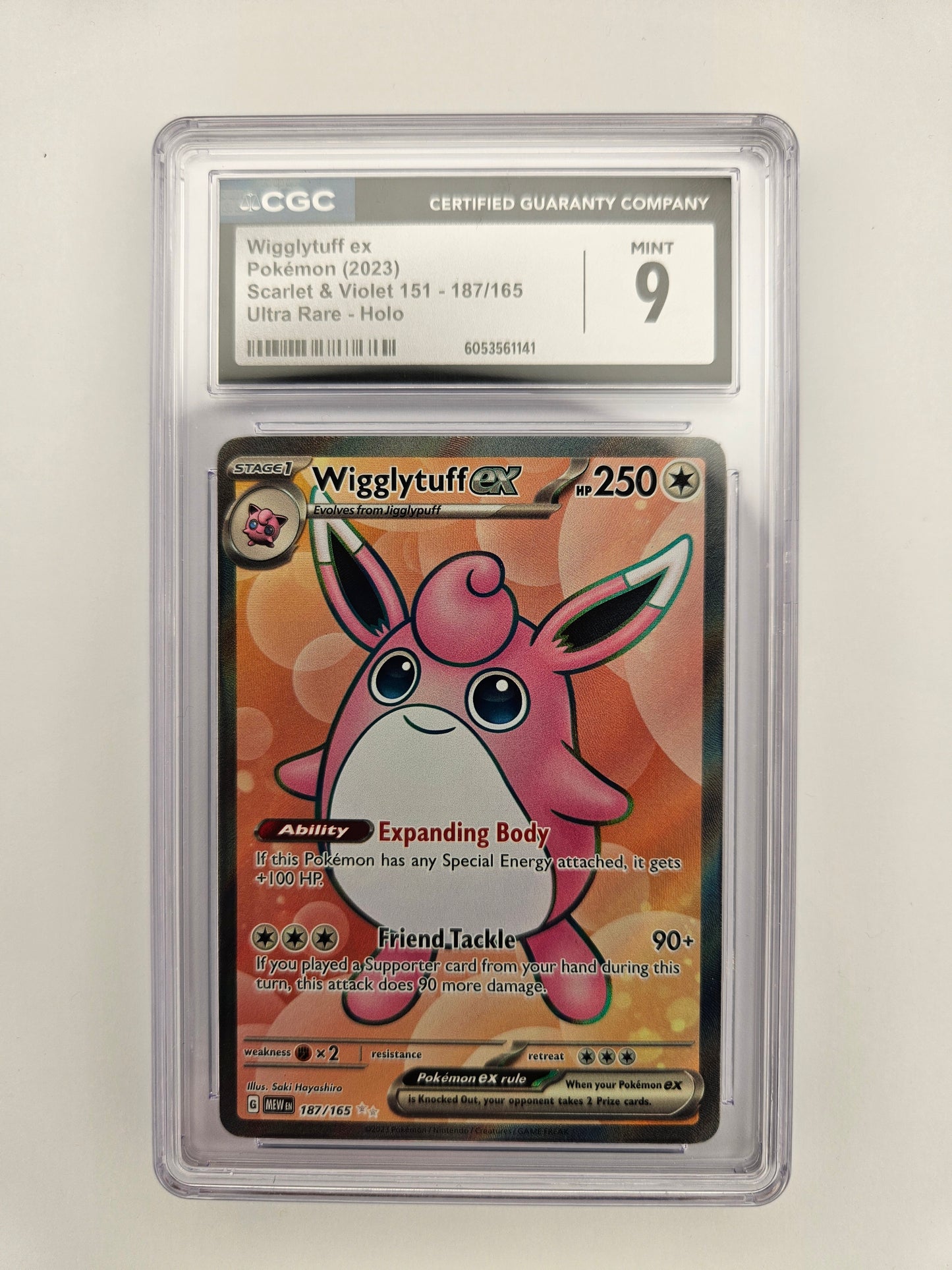 CGC 9 Wigglytuff EX 187/165