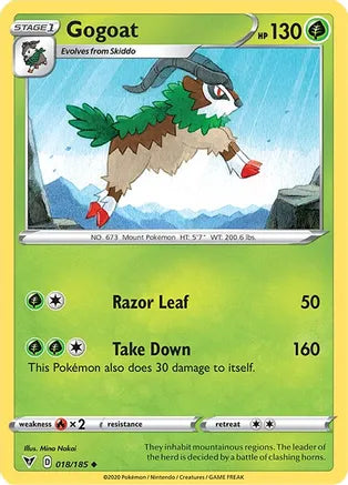 #018 Gogoat 018/185 Uncommon reverse holo