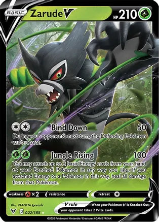 #022 Zarude V 022/185 Ultra Rare