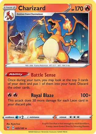 #025 Charizard 025/185 Rare