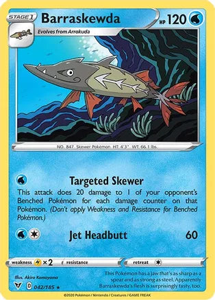 #042 Barraskewda 042/185 Rare