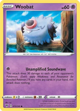 #073 Woobat 073/185 Common reverse holo