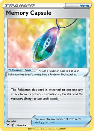 #155 Memory Capsule 155/185 Uncommon reverse holo