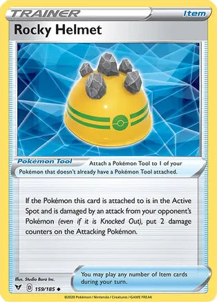 #159 Rocky Helmet 159/185 Uncommon reverse holo