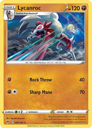 #095 Lycanroc 095/185 Rare