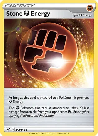 #164 Stone Fighting Energy 164/185 Uncommon reverse holo