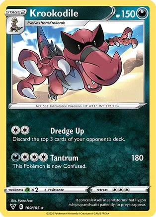 #109 Krookodile 109/185 Rare