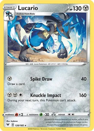 #120 Lucario 120/185 Rare