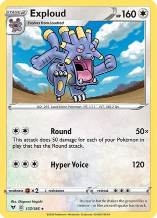 #137 Exploud 137/185 Rare